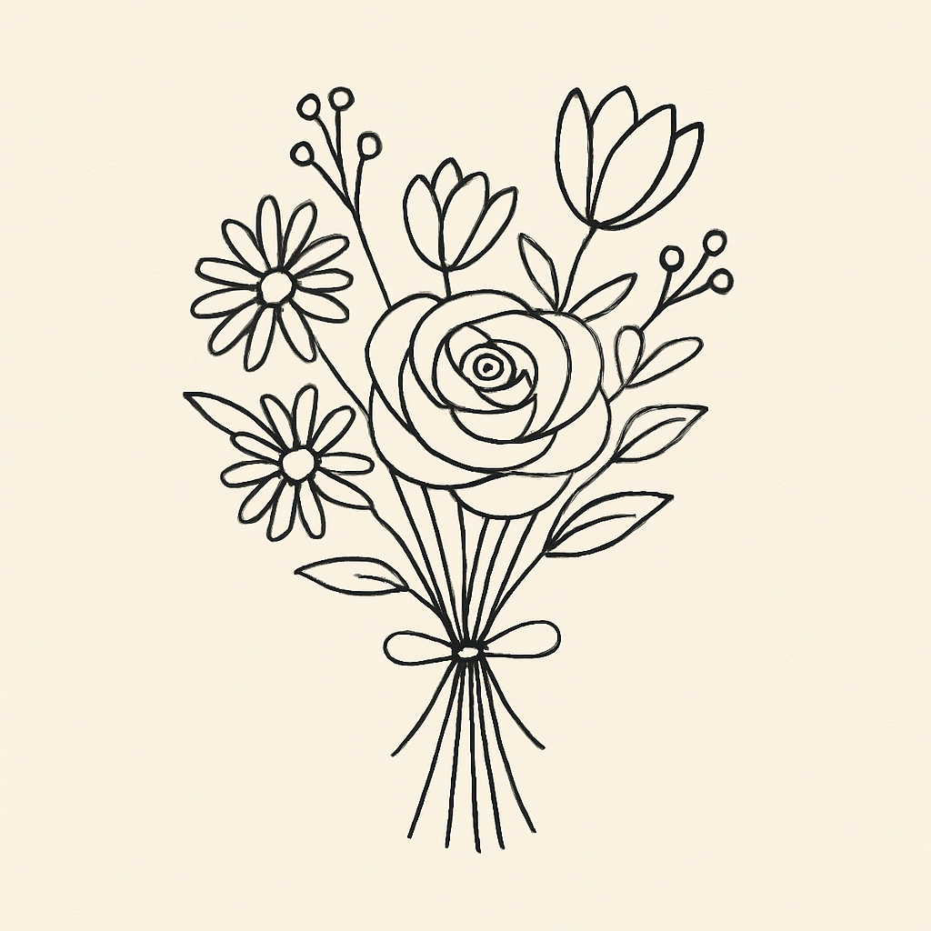 Millistór blómvöndur í áskrift