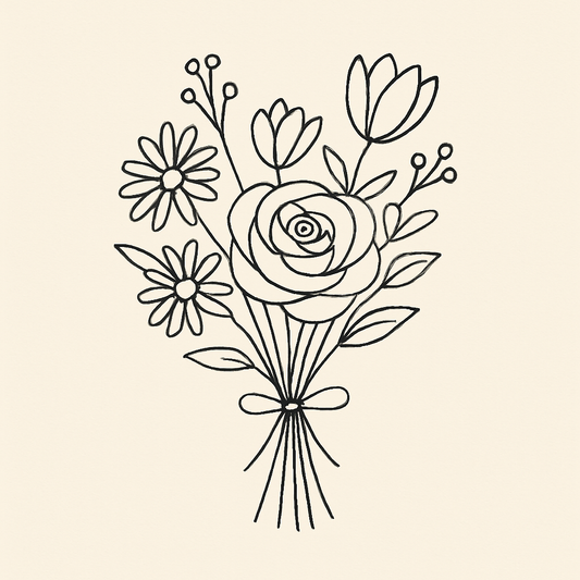 Millistór blómvöndur í áskrift